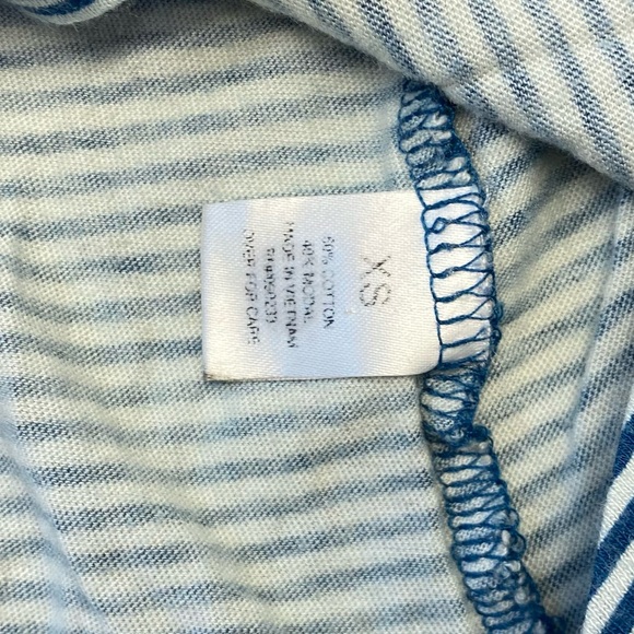 PacSun Basics Blue and White Striped Lightweight Cropped tee Size XSmall - Picture 5 of 14